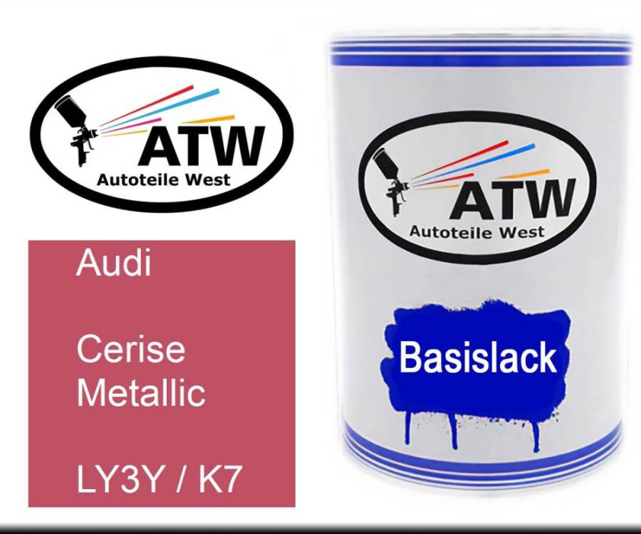 Audi, Cerise Metallic, LY3Y / K7: 500ml Lackdose, von ATW Autoteile West.